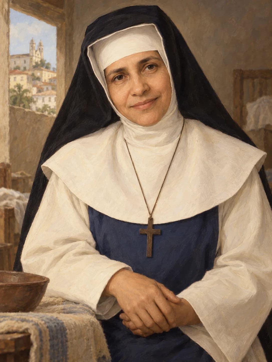 AI-generated artistic interpretation of Saint Dulce Lopes Pontes