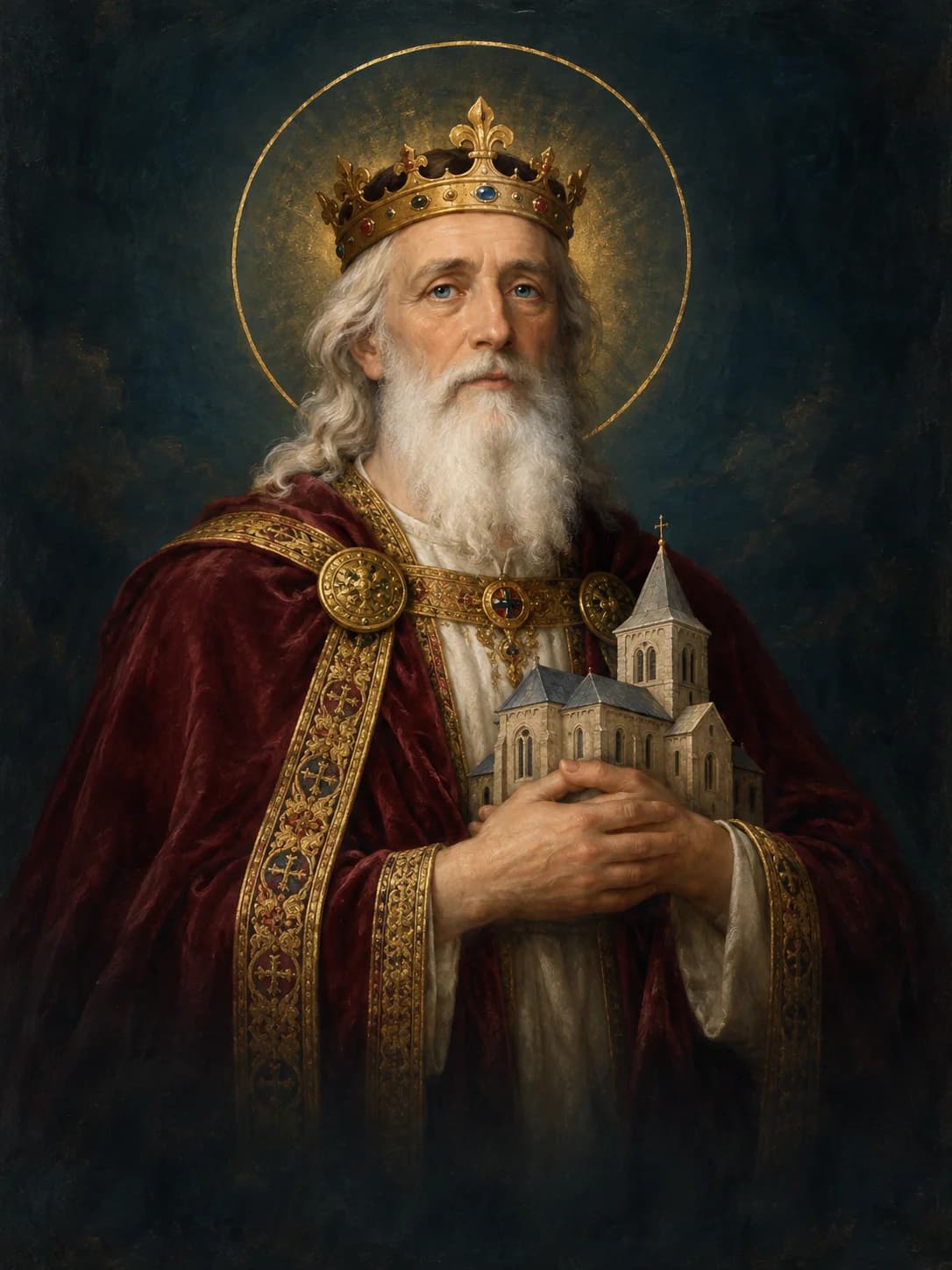 AI-generated artistic interpretation of Saint Edward the Confessor
