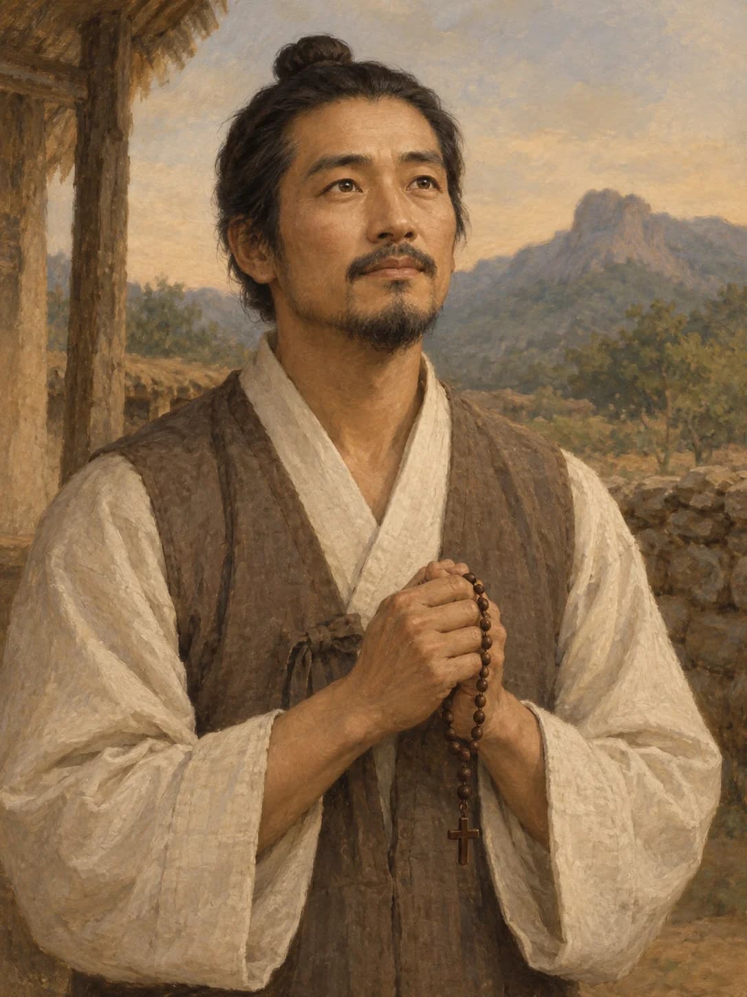 AI-generated artistic interpretation of Saint Francis Choe Kyong-hwan