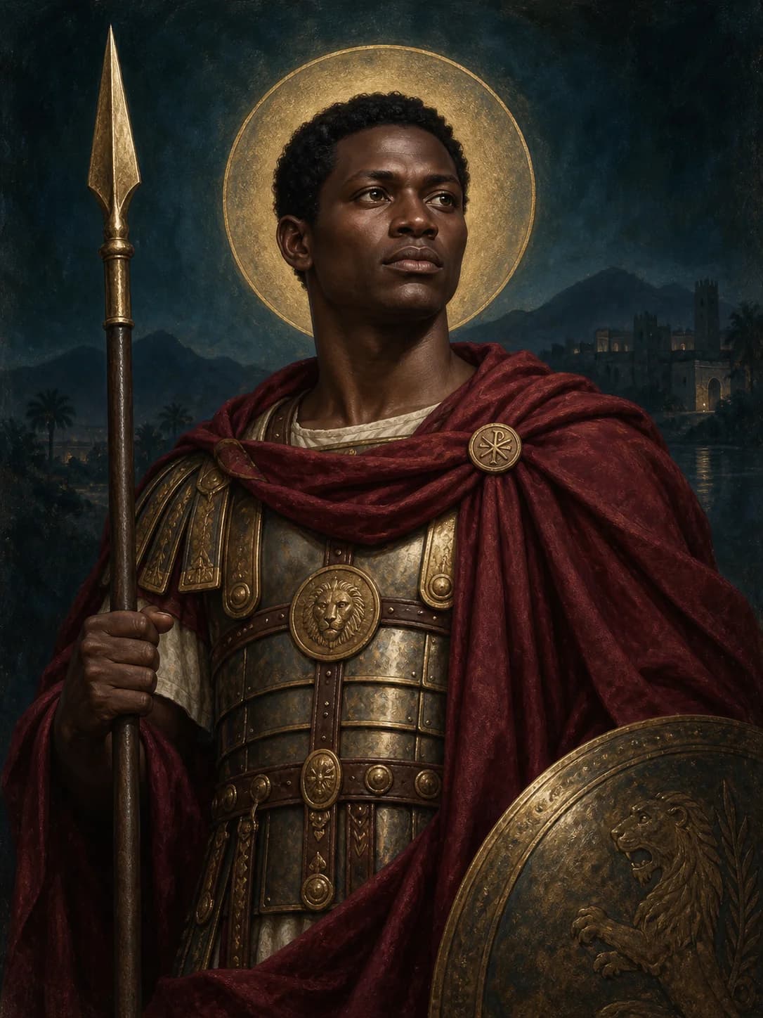 AI-generated artistic interpretation of Saint Maurice