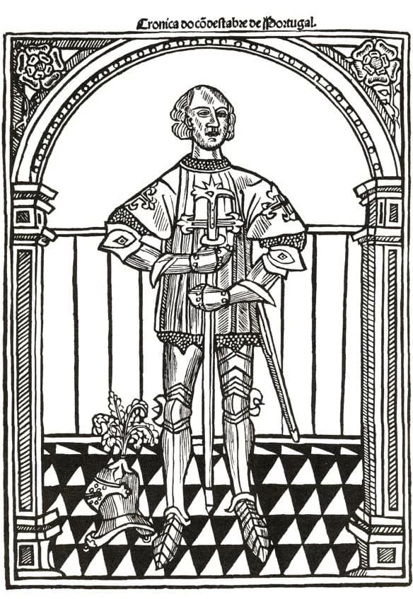 Artwork depicting Nuno Álvares Pereira