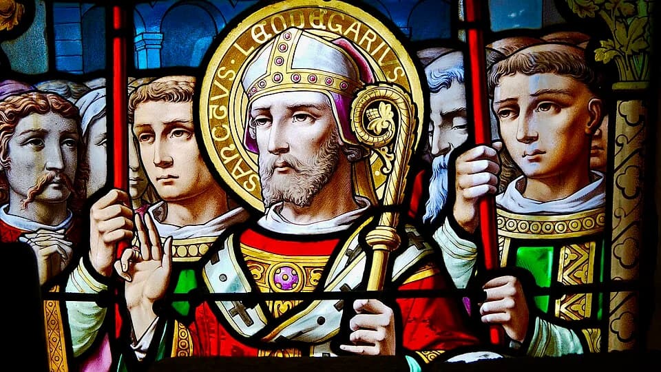 Artwork depicting Leodegar of Autun