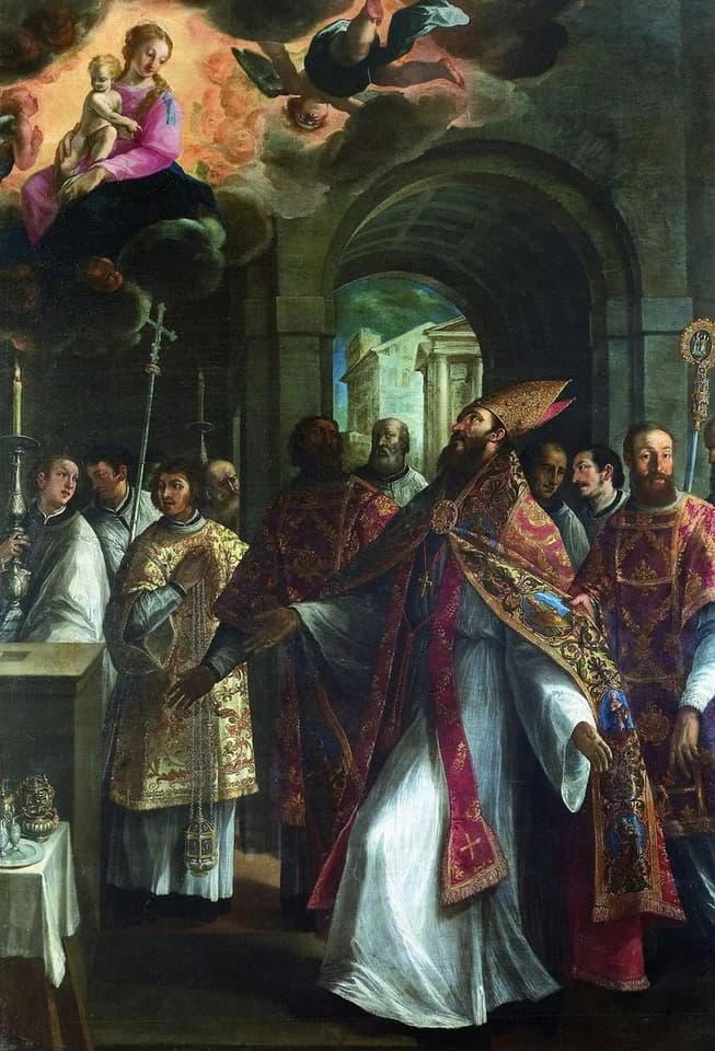 Artwork depicting Anselm of Lucca