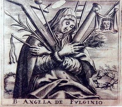 Artwork depicting Angela of Foligno