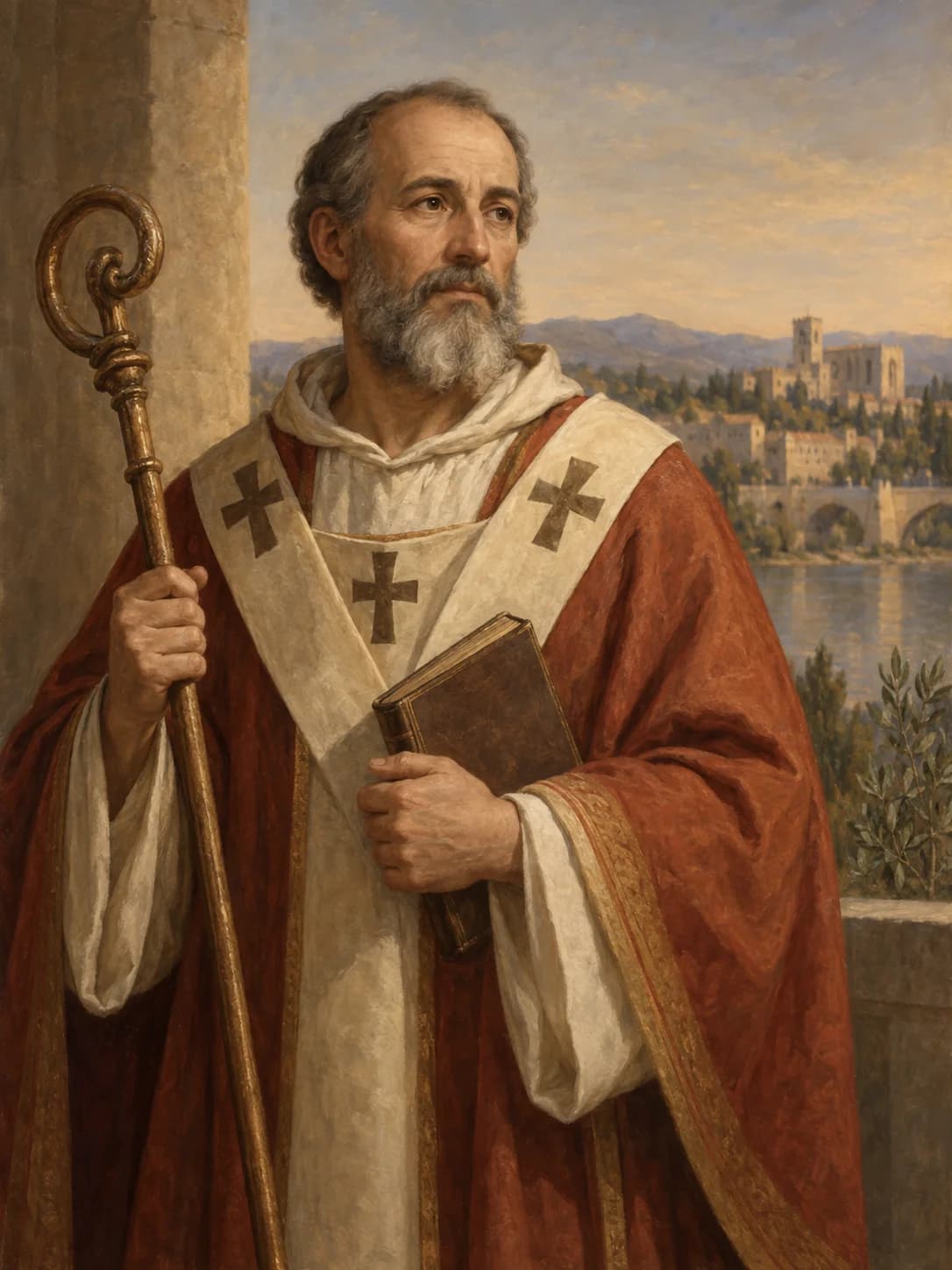 AI-generated artistic interpretation of Saint Agricol of Avignon