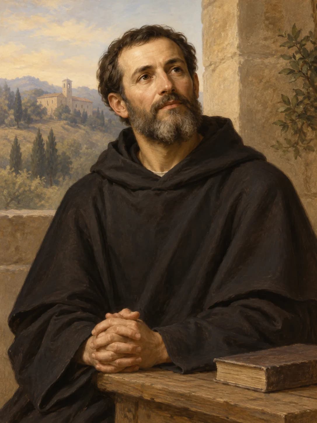 AI-generated artistic interpretation of Saint Alexis Falconieri