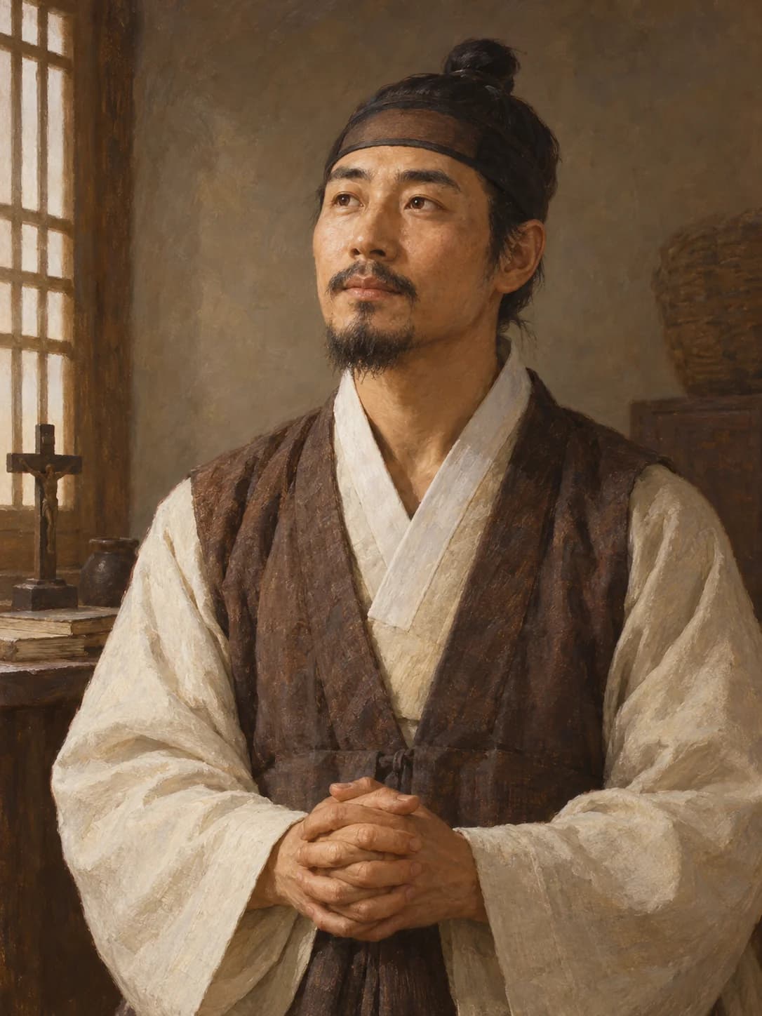 AI-generated artistic interpretation of Saint Anthony Kim Song-u