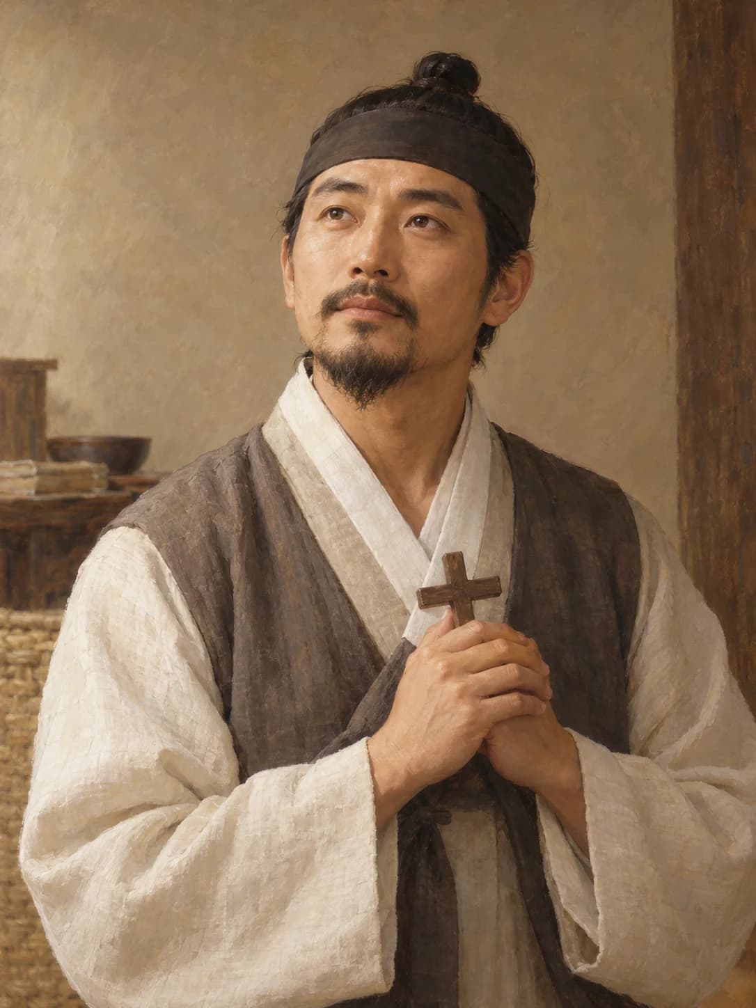 AI-generated artistic interpretation of Saint Augustine Pak Chong-won