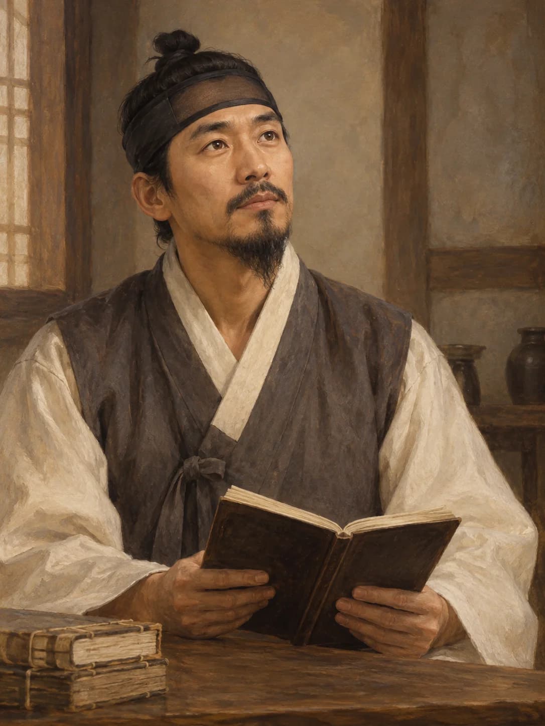 AI-generated artistic interpretation of Saint Augustine Yu Chin-gil
