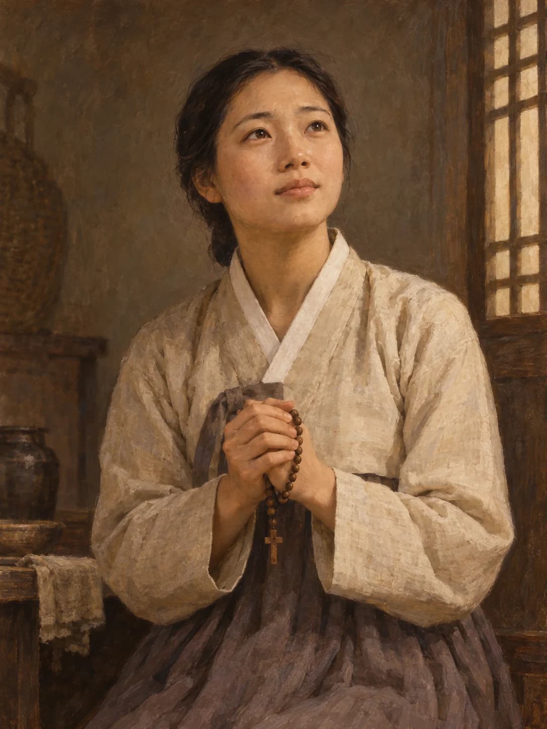 AI-generated artistic interpretation of Saint Barbara Kim