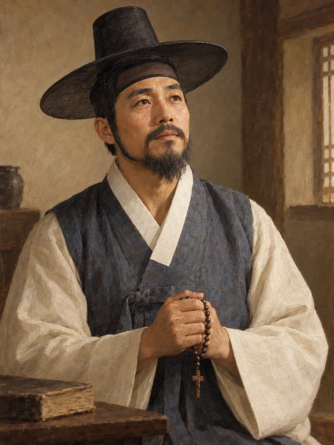 AI-generated artistic interpretation of Saint Bartholomew Chong Mun-ho