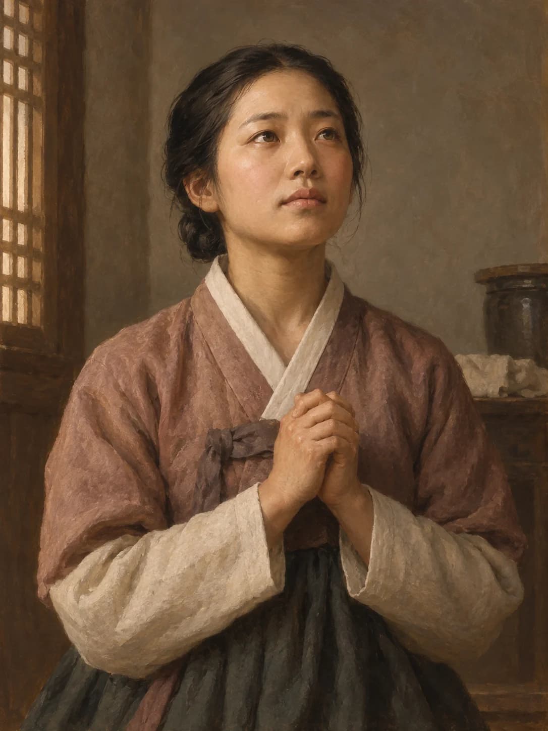 AI-generated artistic interpretation of Saint Catherine Chong Chor-yom