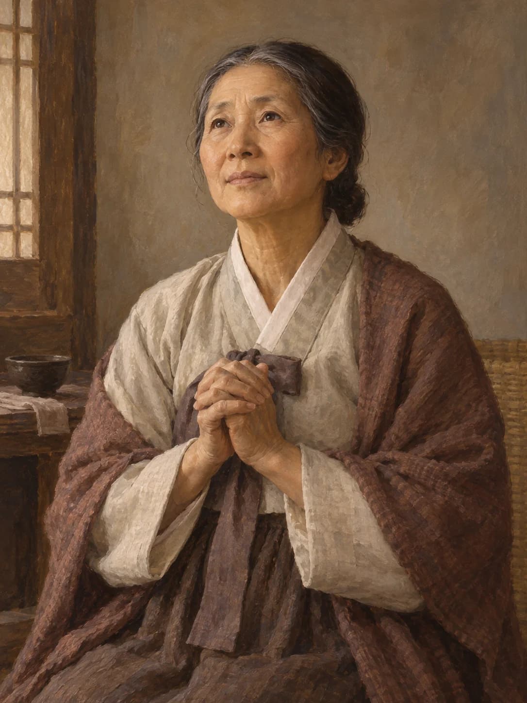 AI-generated artistic interpretation of Saint Cecilia Yu So-sa