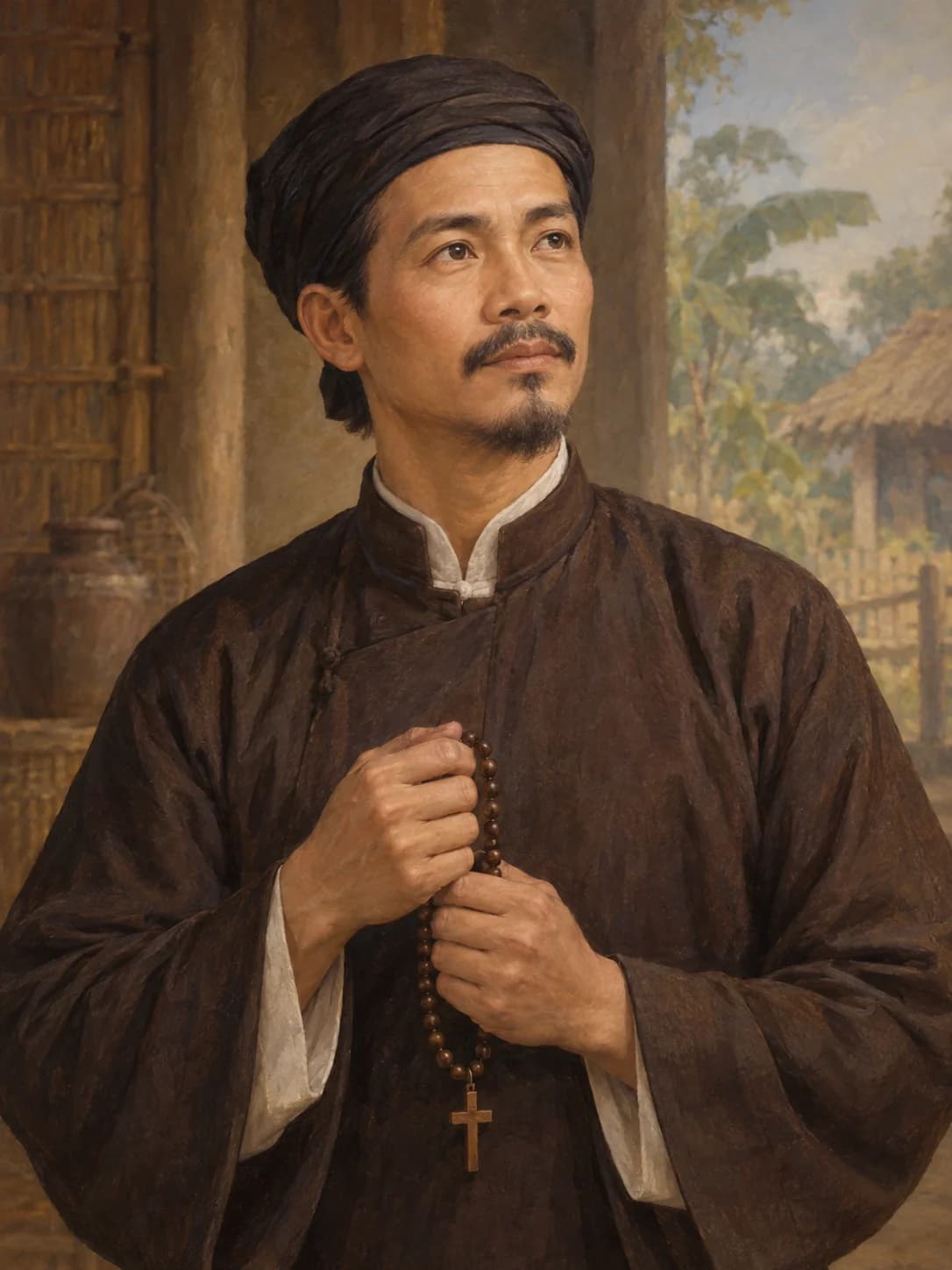 AI-generated artistic interpretation of Saint Dominic Phạm Trọng Khảm