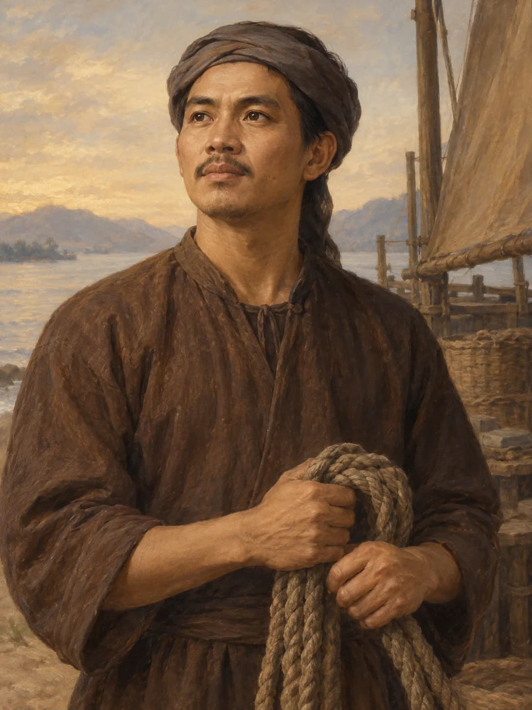 AI-generated artistic interpretation of Saint Matthew Lê Văn Gẫm