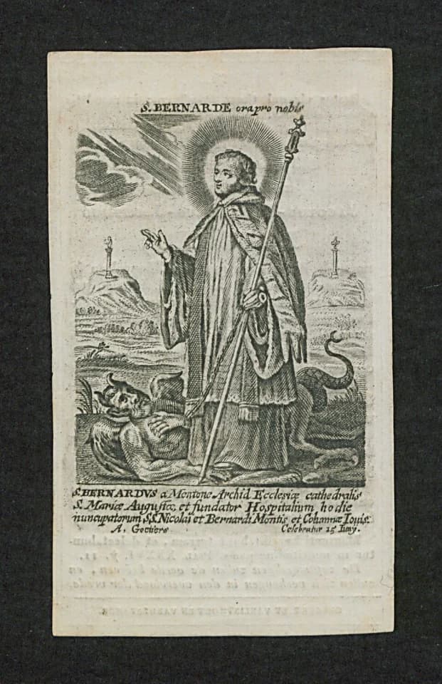 Artwork depicting Bernard of Menthon
