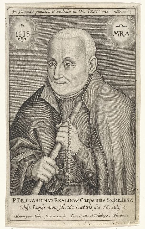 Artwork depicting Bernardino Realino
