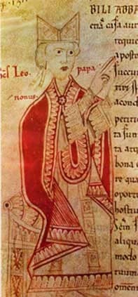 Artwork depicting Leo IX