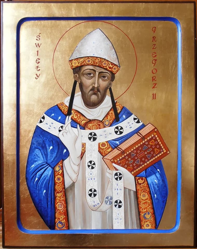Artwork depicting Gregory II