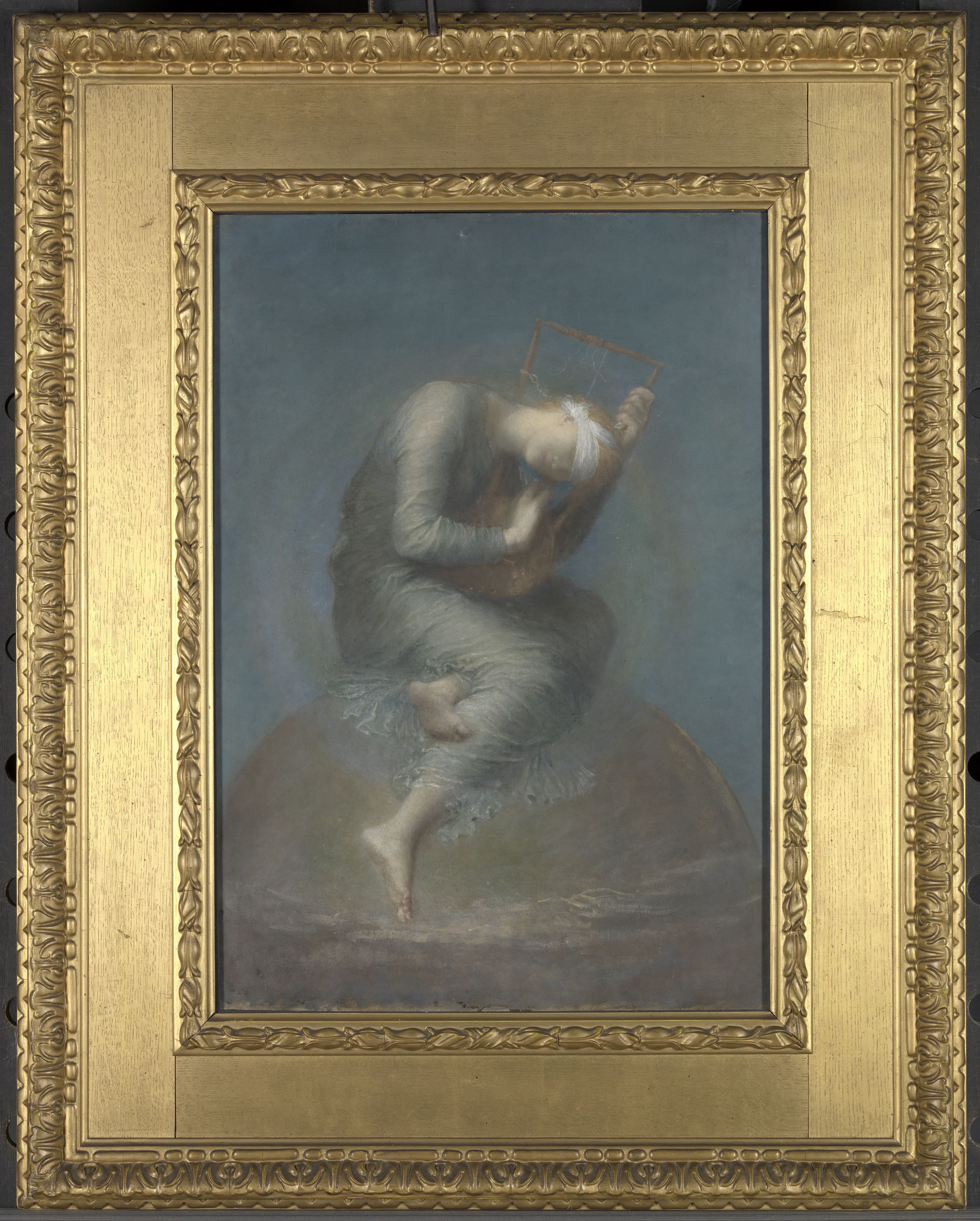 George Frederic Watts's allegorical painting Hope, 1891; not a portrait of Josephine Bakhita