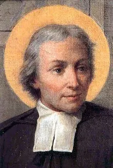 John Baptist de La Salle: painted portrait of a cleric with white neck bands