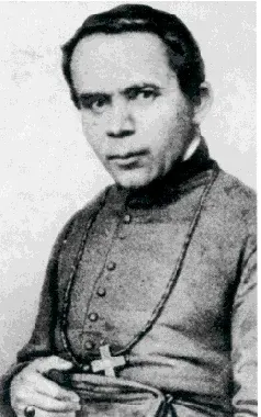 John Neumann: black-and-white photograph of a bishop wearing a pectoral cross