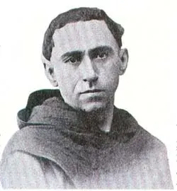 Ezequiel Moreno: black-and-white portrait of a friar in a hooded habit
