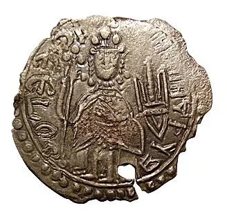 Vladimir of Kyiv: silver coin depicting a seated ruler