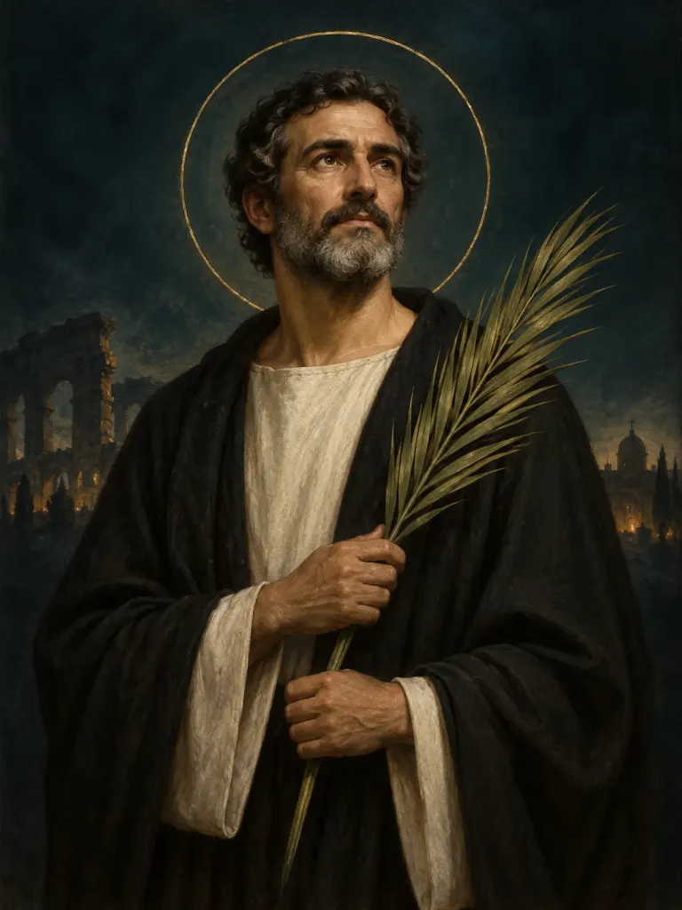 AI-generated illustration of Perfectus of Córdoba; imagined likeness, not a historical portrait