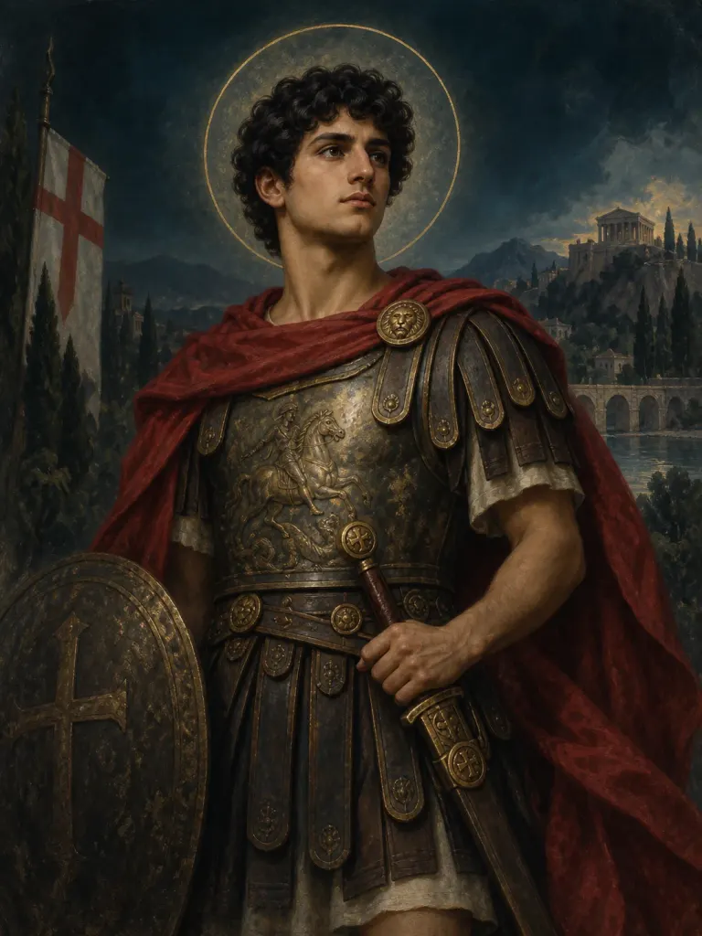 AI-generated illustration of George; imagined likeness, not a historical portrait